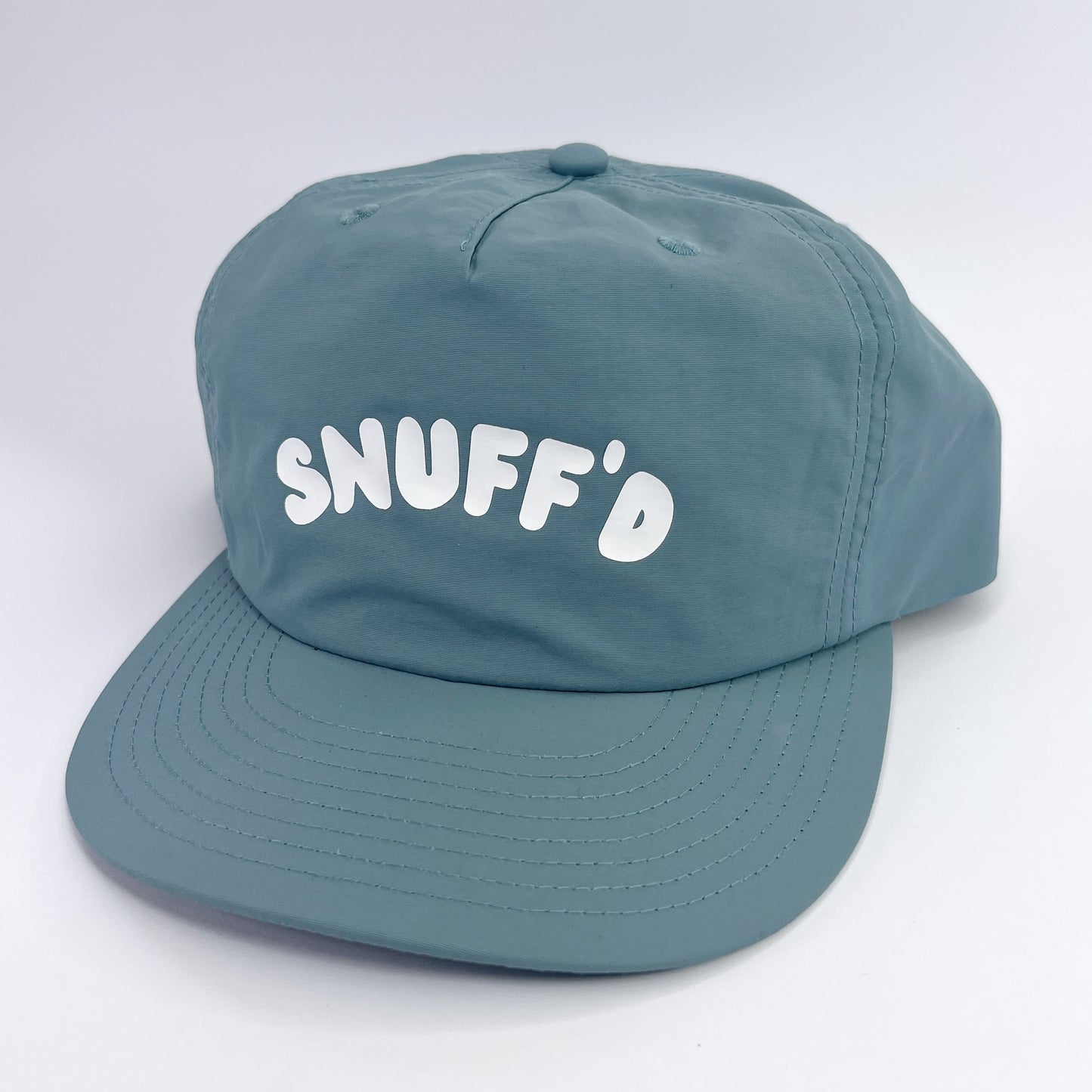 'Samoan Blues' Snuff'd Snapback - Slate Blue