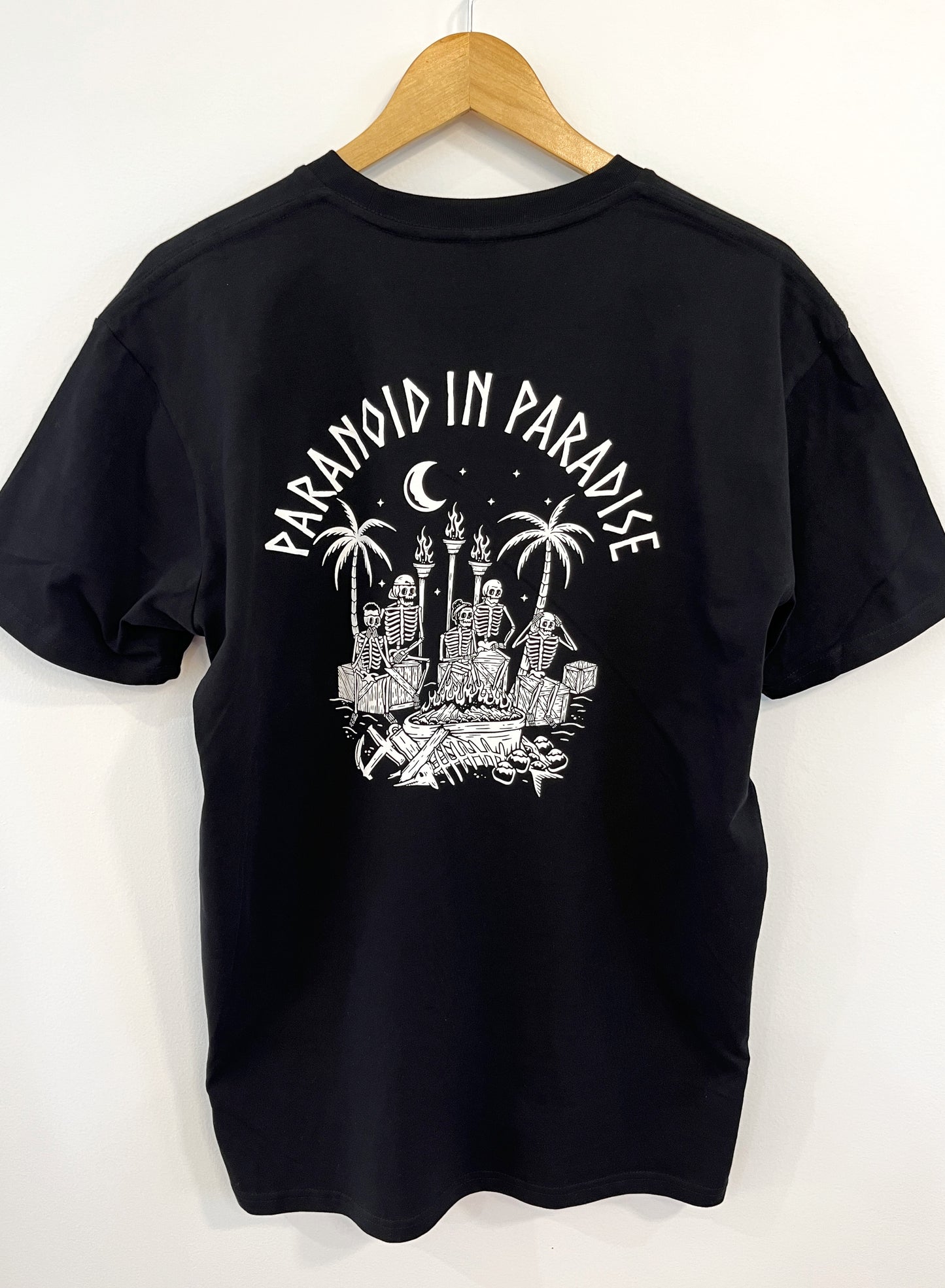 Tribal Council 'Paranoid in Paradise' T-Shirt Black - Men's