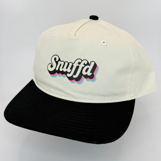 Snuffd Retro Snapback Cap - Collision Course Black