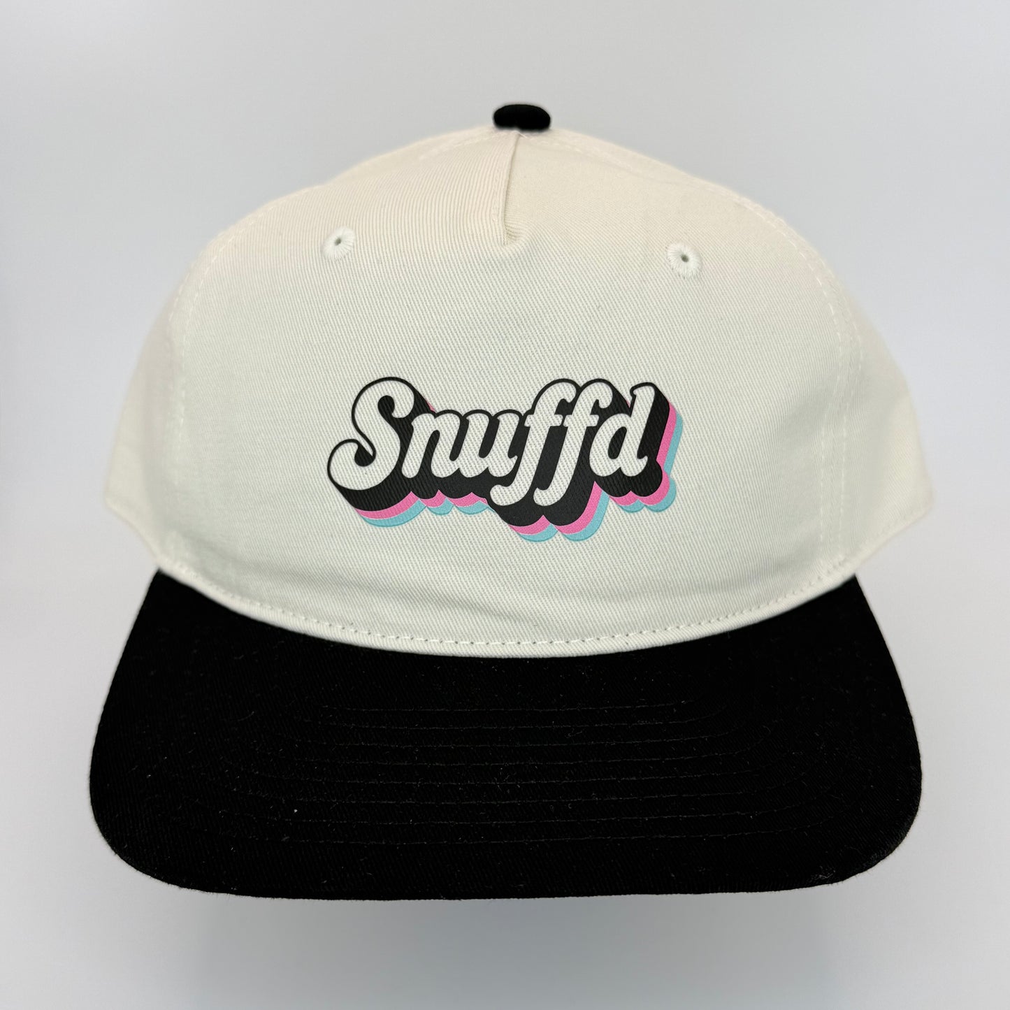 Snuffd Retro Snapback Cap - Collision Course Black