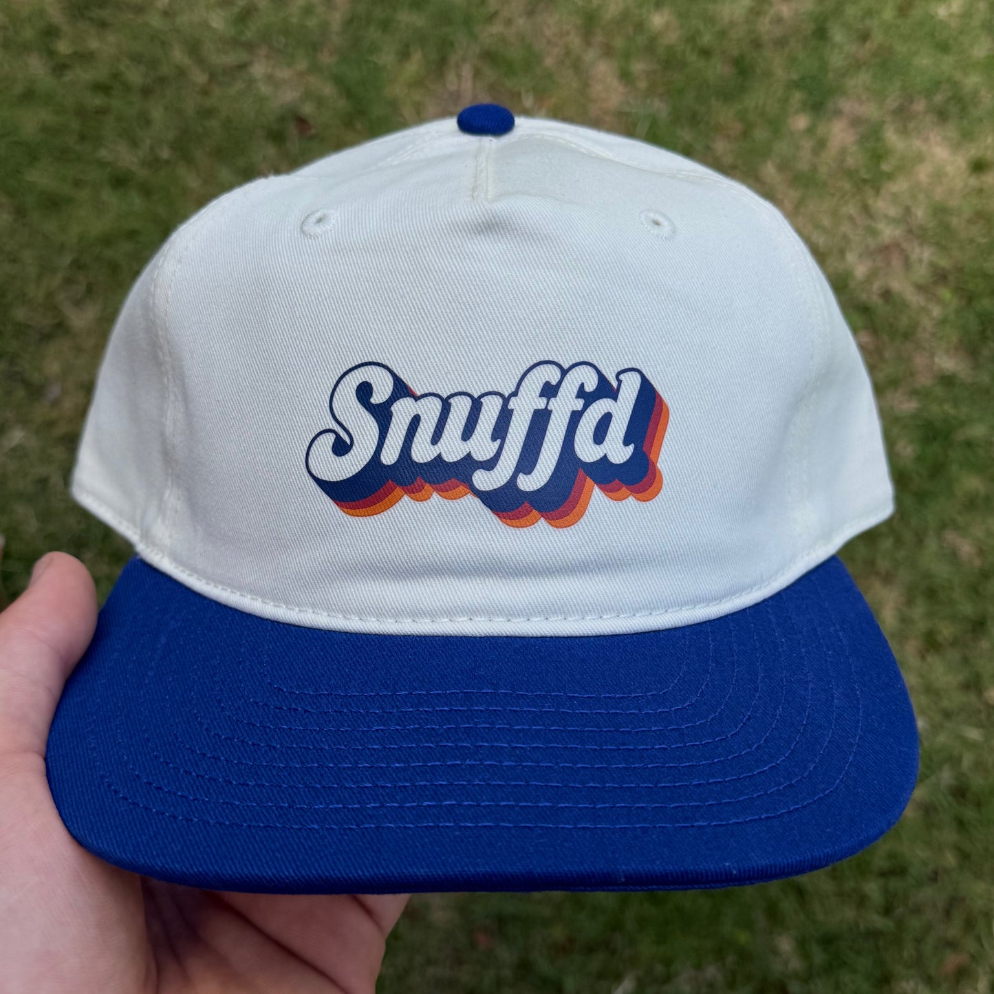 Snuffd Retro Snapback Cap - Tribal Varsity Blue