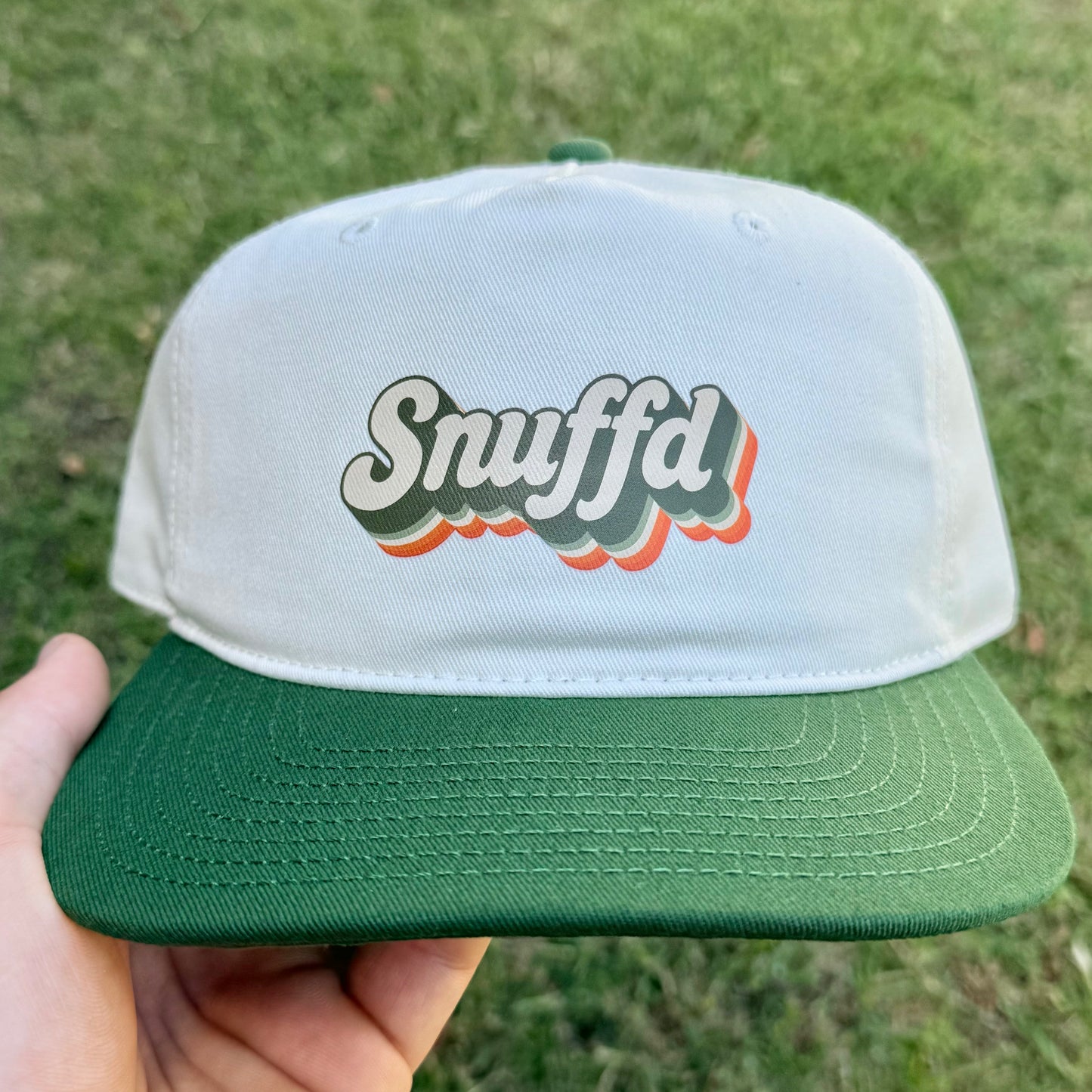Snuffd Retro Snapback Cap - Outwit University Green