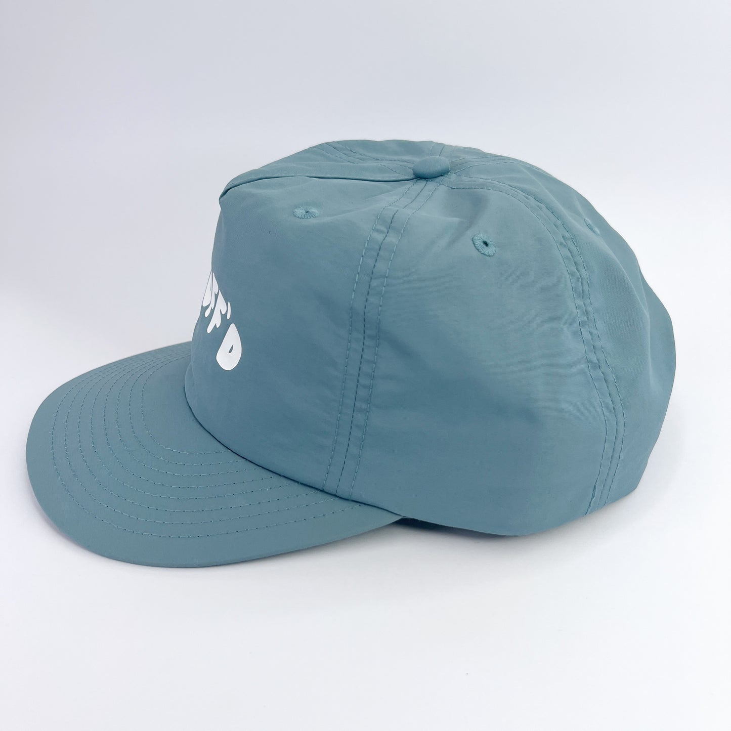 'Samoan Blues' Snuff'd Snapback - Slate Blue