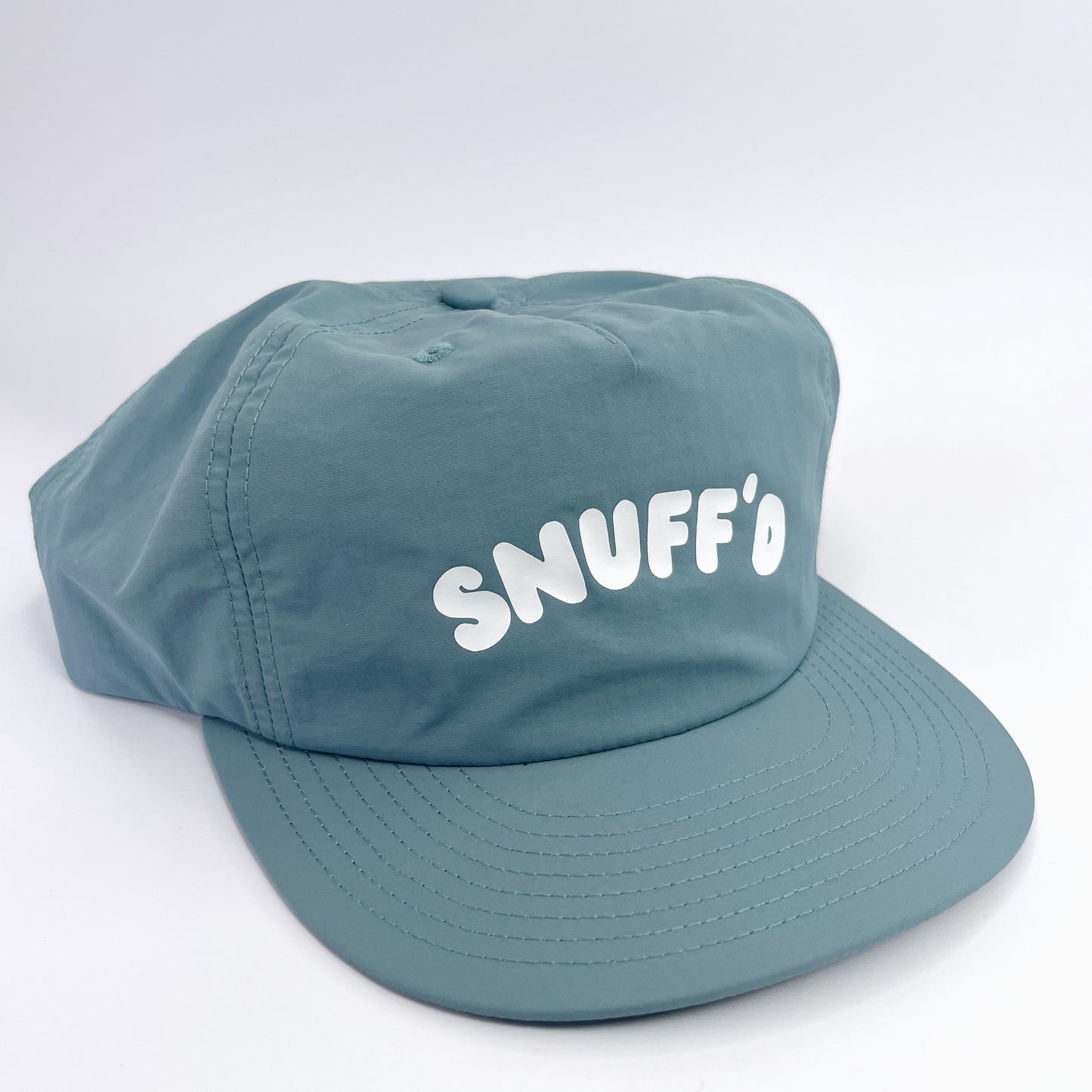 'Samoan Blues' Snuff'd Snapback - Slate Blue