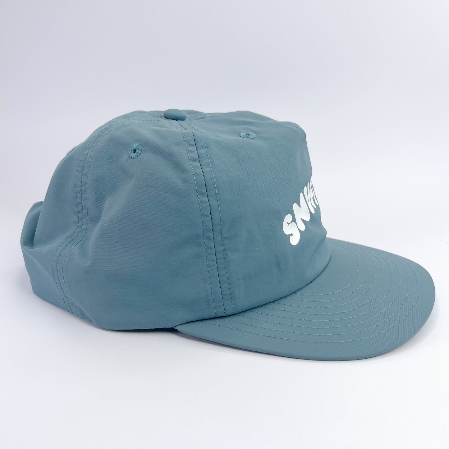 'Samoan Blues' Snuff'd Snapback - Slate Blue