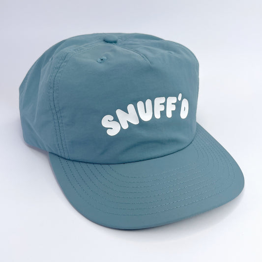 'Samoan Blues' Snuff'd Snapback - Slate Blue